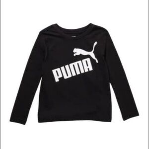NWT. PUMA Toddler Black Long Sleeve Shirt